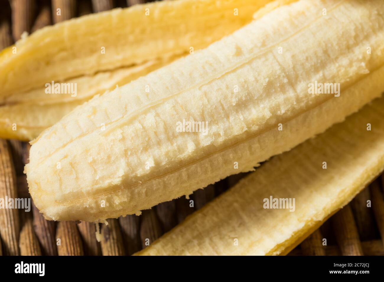 Raw Yellow Organic Bananas in a Bunch Stock Photo Alamy