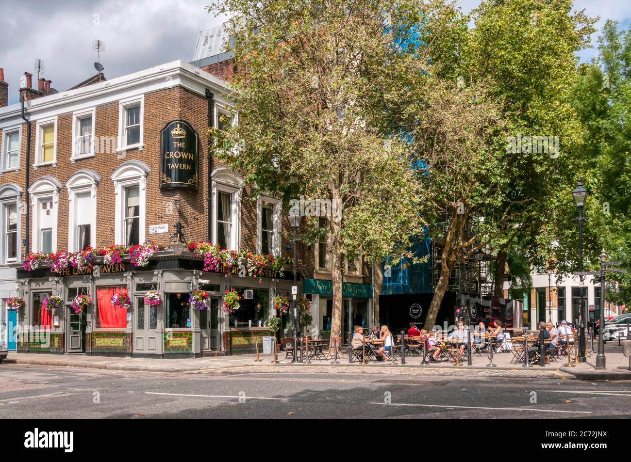 The Crown Tavern public house on Clerkenwell Green. Stock Photo