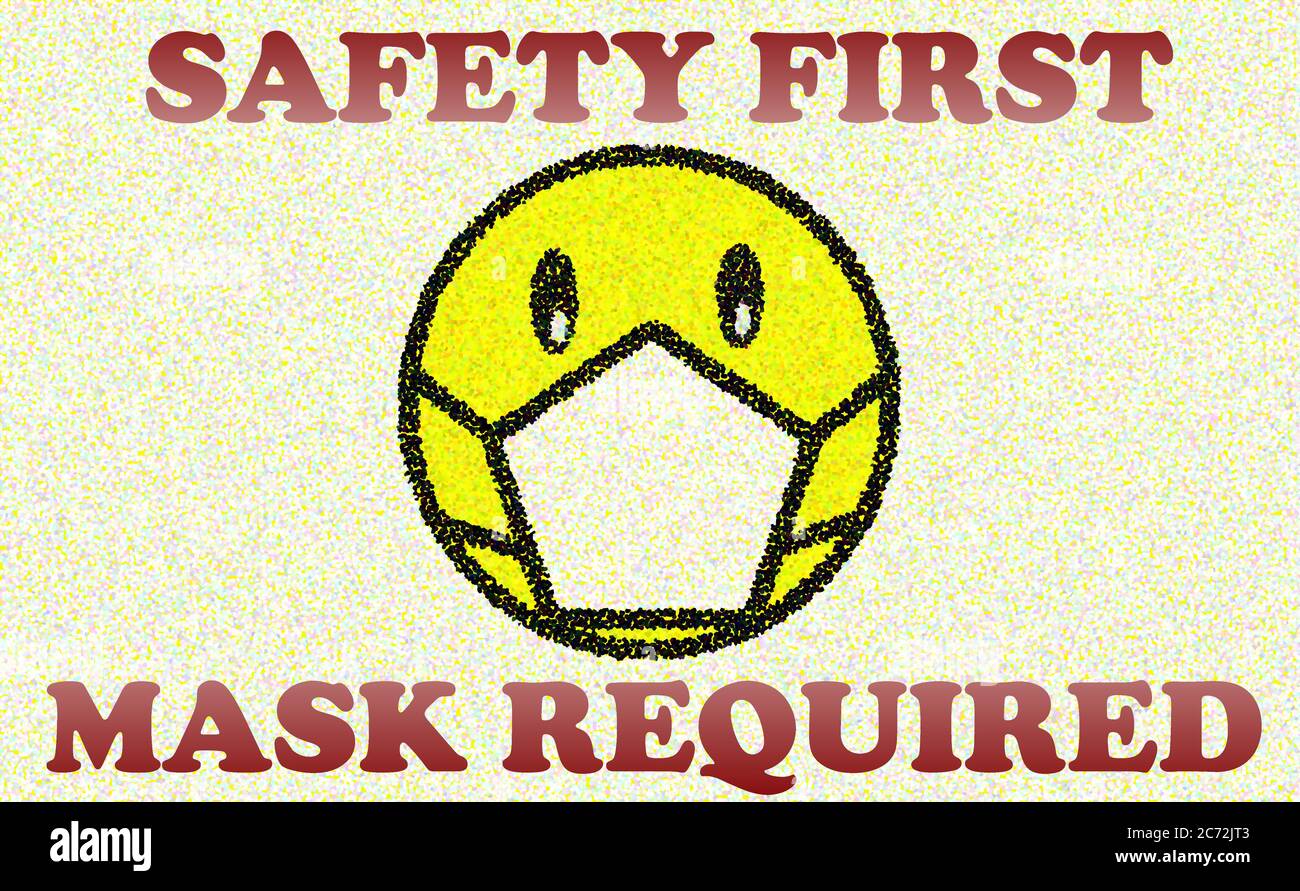 Friendly, and nonconfrontational notice of face mask