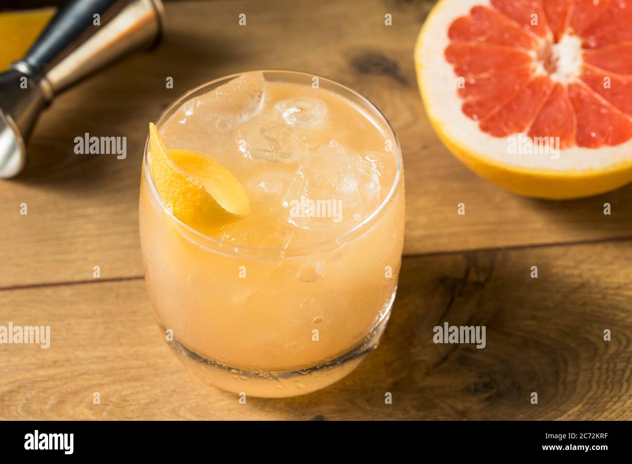 Refreshing Grapefruit Radler Ccoktail with Gin and Soda Stock Photo Alamy