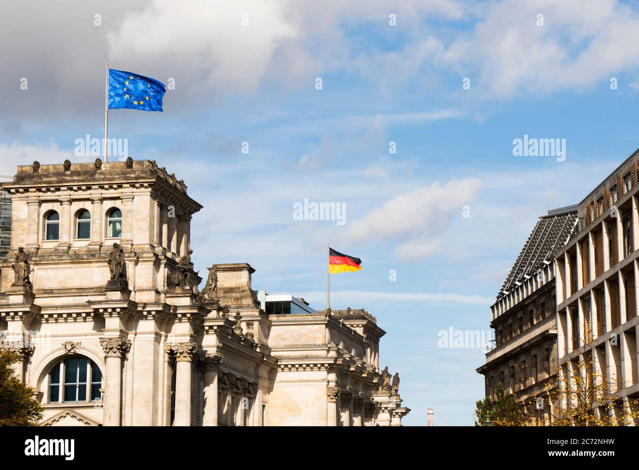 The Reichstag bears silent witness to the turbulent history of Berlin