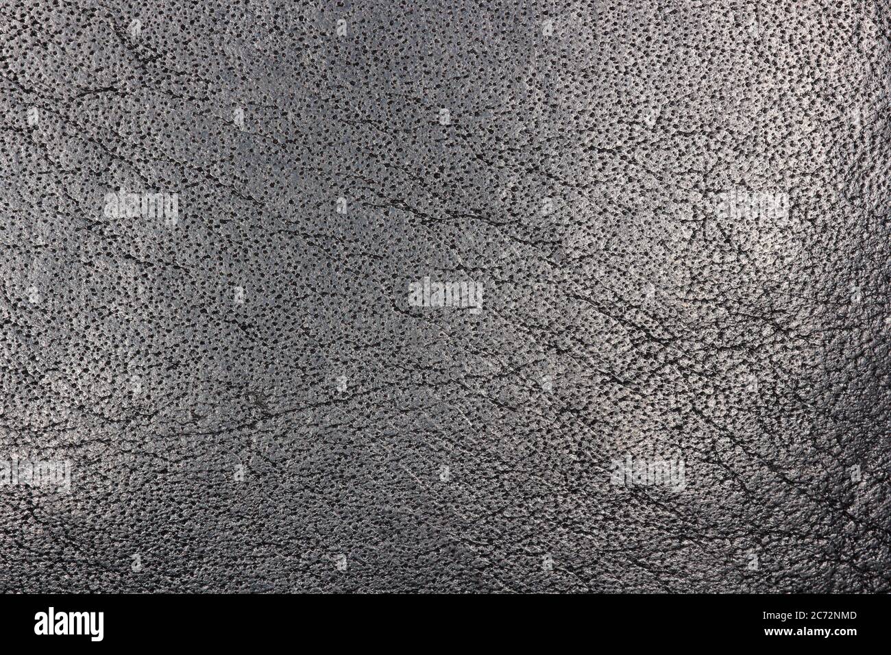 Soft Black Leather Surface Texture Stock Photo
