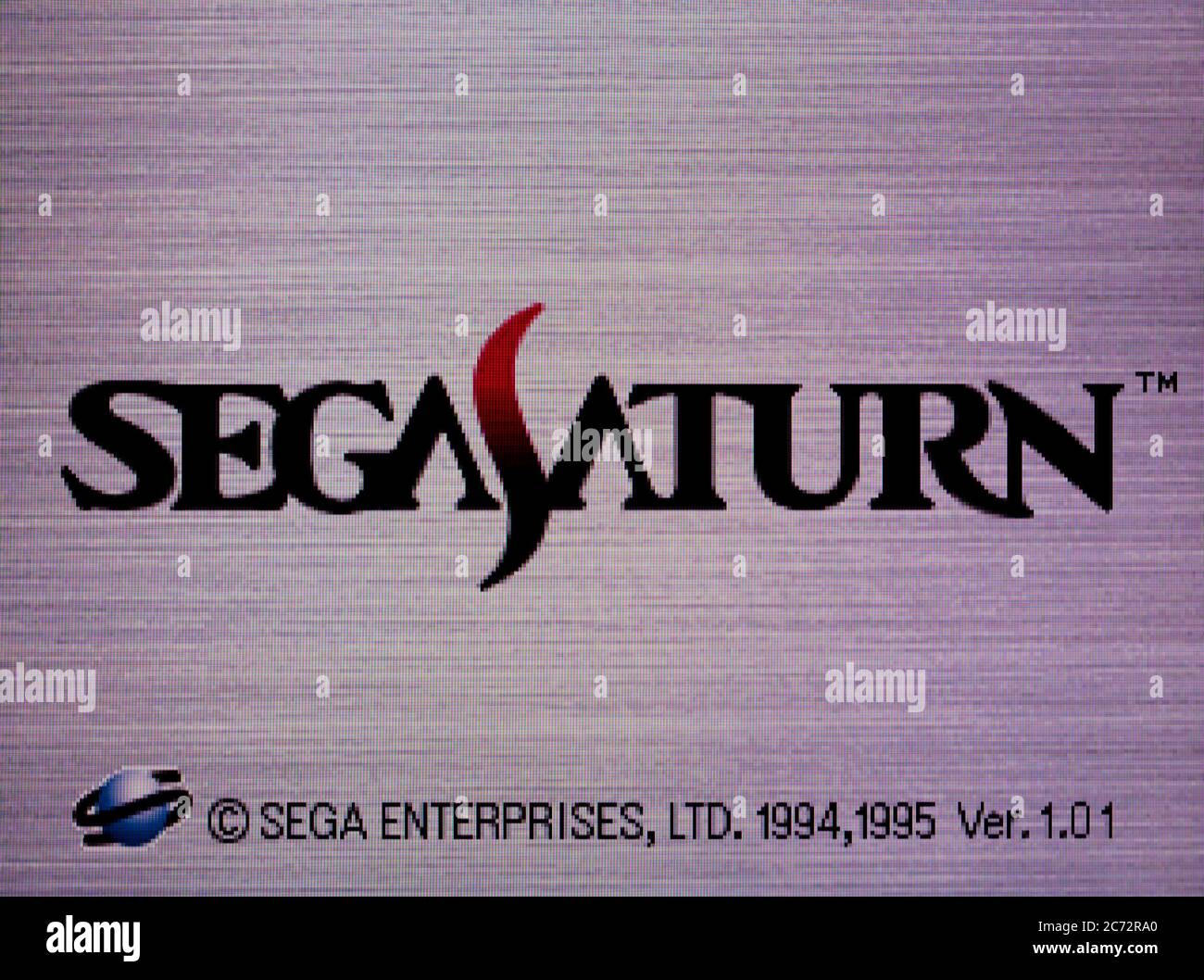 Boot Loading Screen - Sega Saturn Videogame - Editorial use only Stock Photo