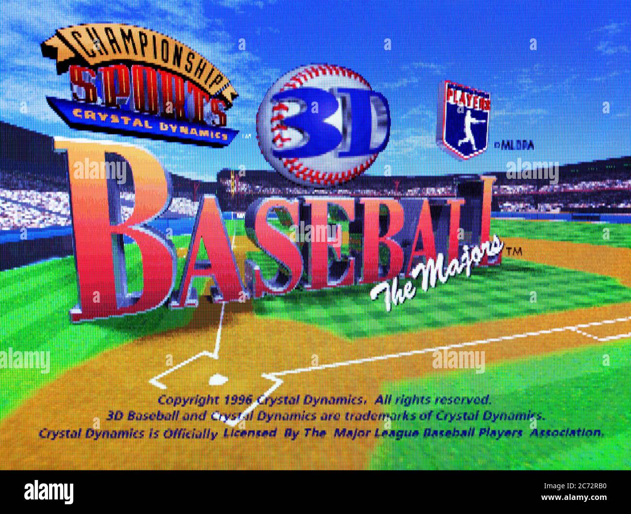 3D Baseball The Majors - Sega Saturn Videogame - Editorial use only Stock Photo