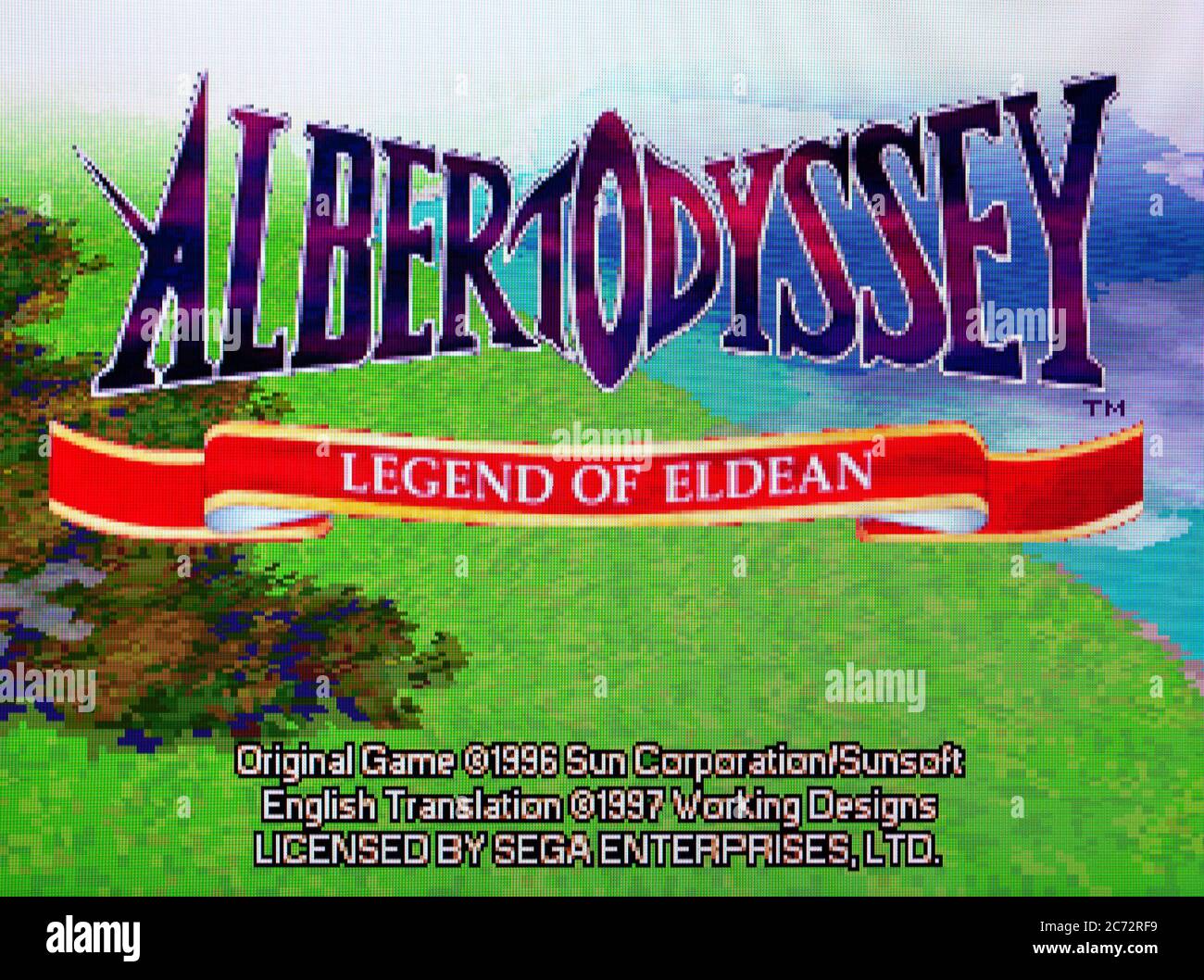 Albert Odyssey Legend of Eldean - Sega Saturn Videogame - Editorial use only Stock Photo