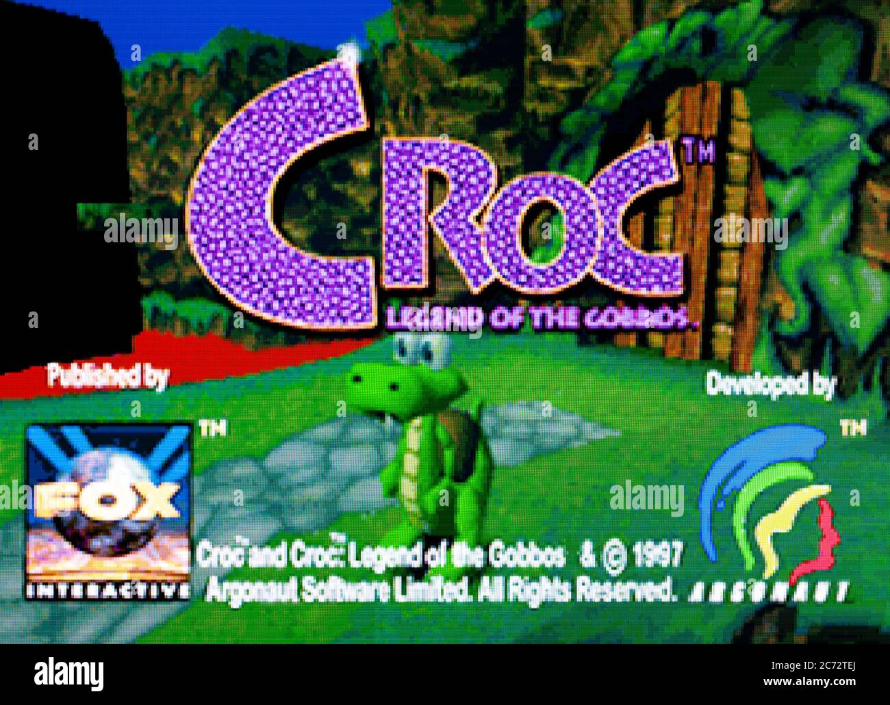 Croc Legend of the Gobbos - Sega Saturn Videogame - Editorial use only Stock Photo