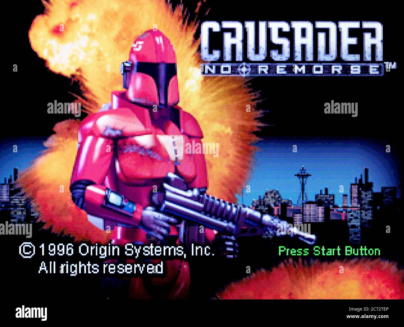 Crusader No Remorse - Sega Saturn Videogame - Editorial use only Stock Photo