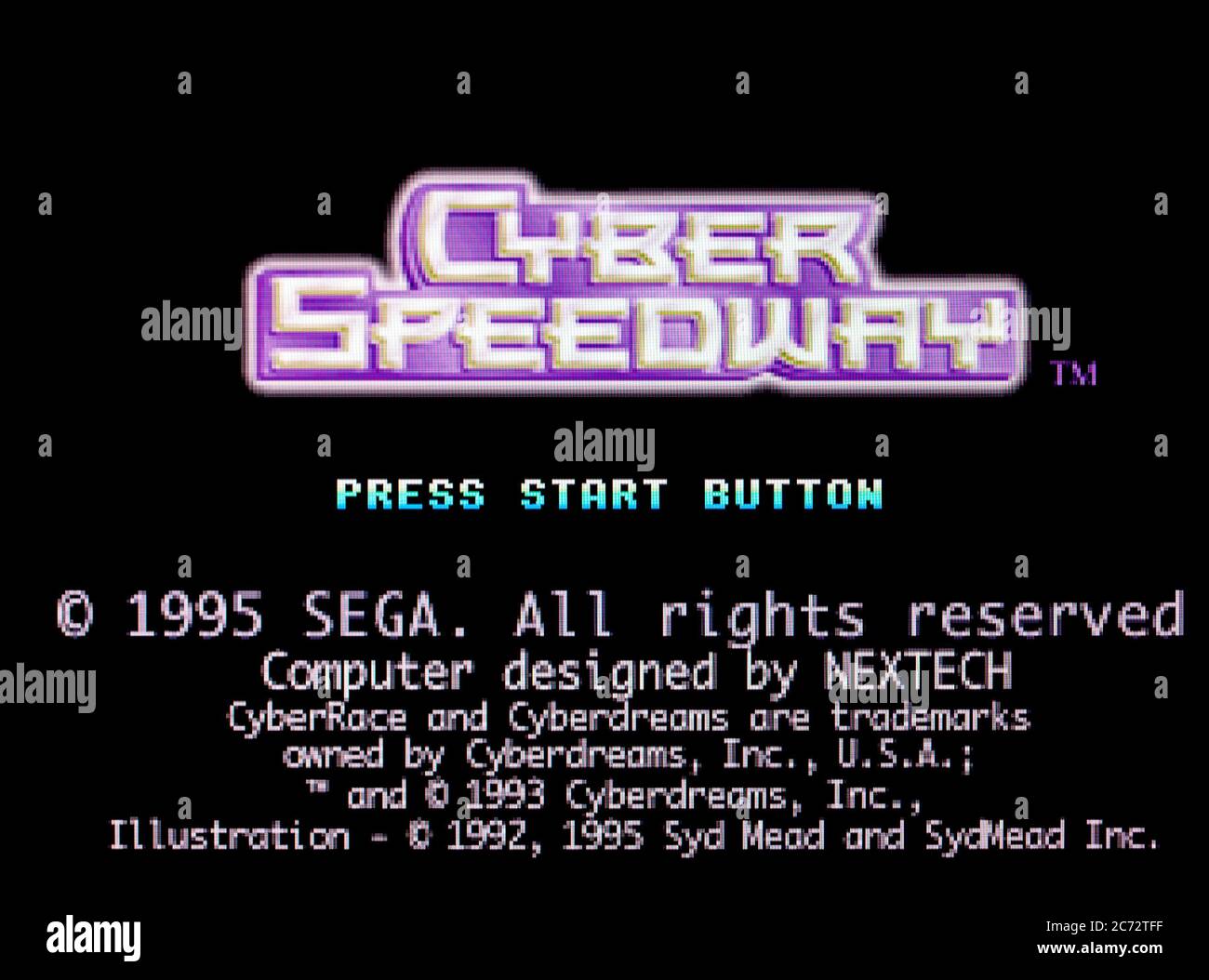 Cyber Speedway - Sega Saturn Videogame - Editorial use only Stock Photo
