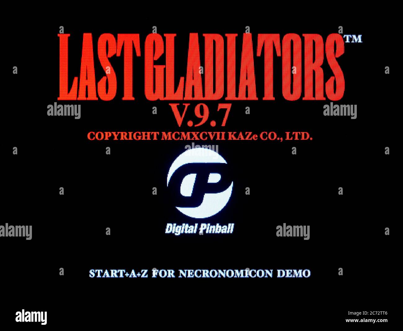 Last Gladiators Pinball - Sega Saturn Videogame - Editorial use only Stock Photo