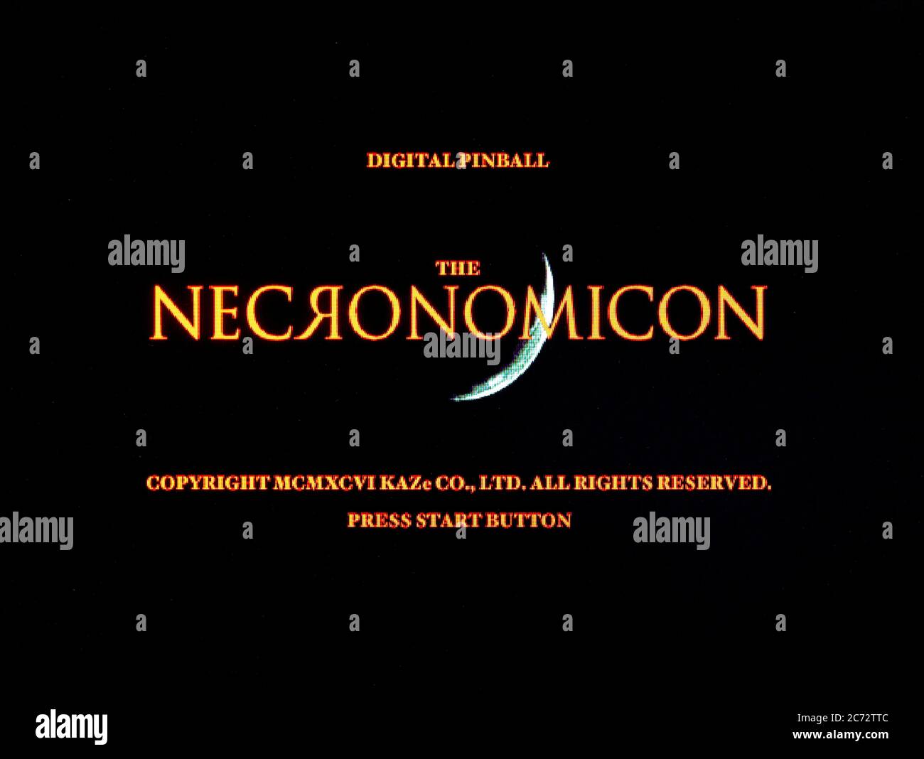 Digital Pinball The Necronomicon - Sega Saturn Videogame - Editorial use only Stock Photo