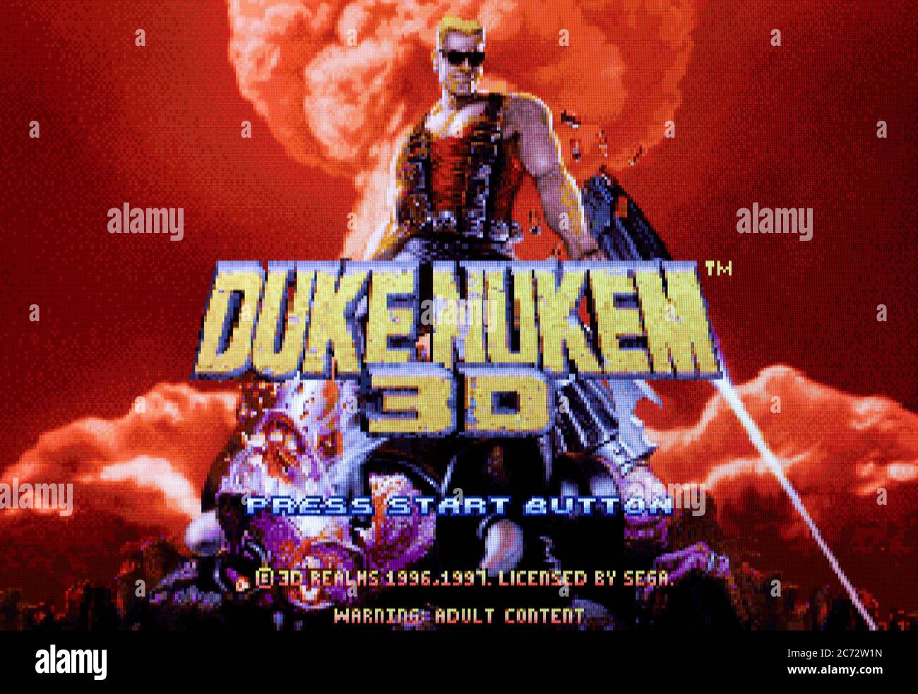 Duke Nukem 3D - Sega Saturn Videogame - Editorial use only Stock Photo