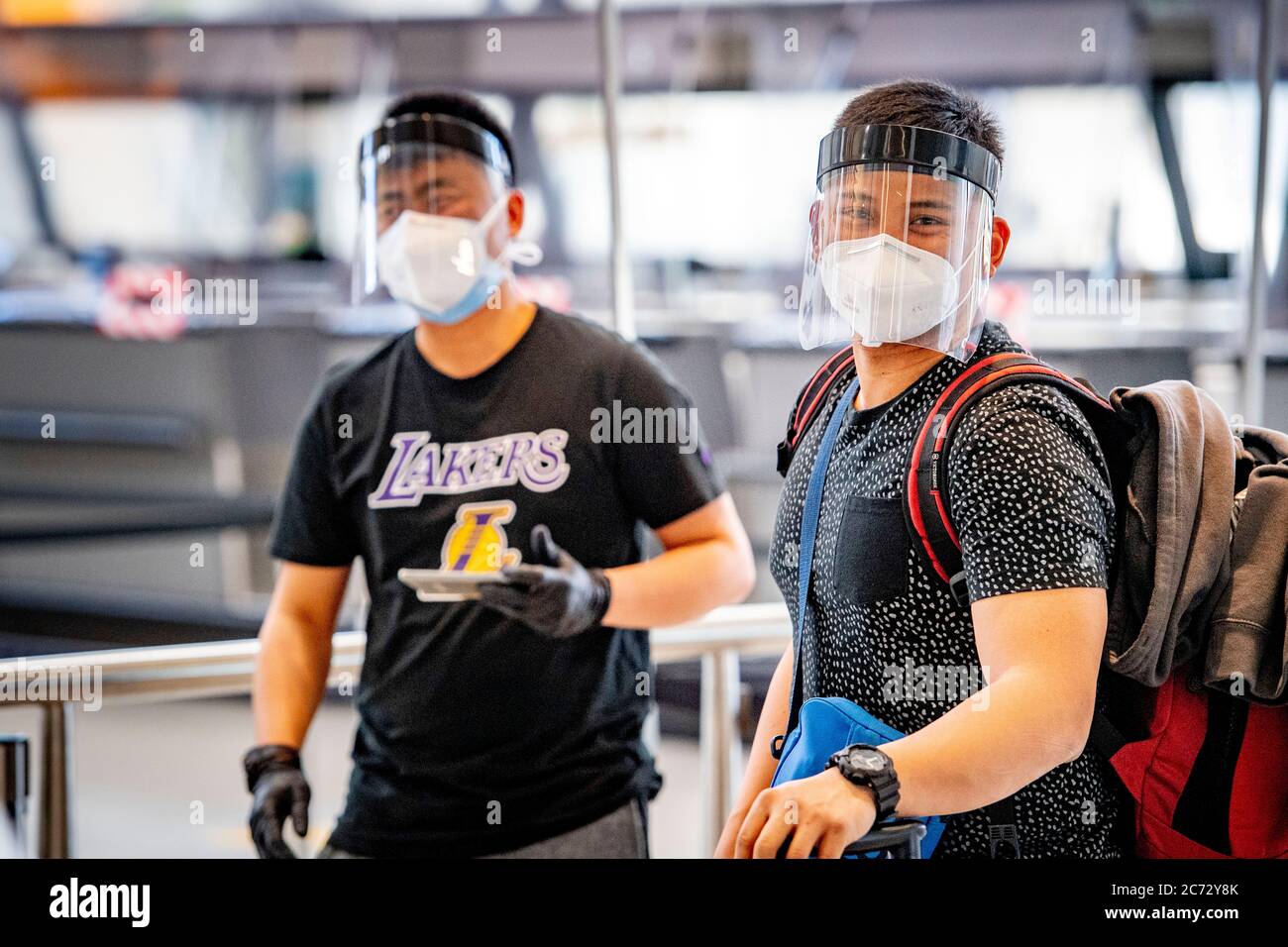 Face shields due hires stock photography and images Alamy