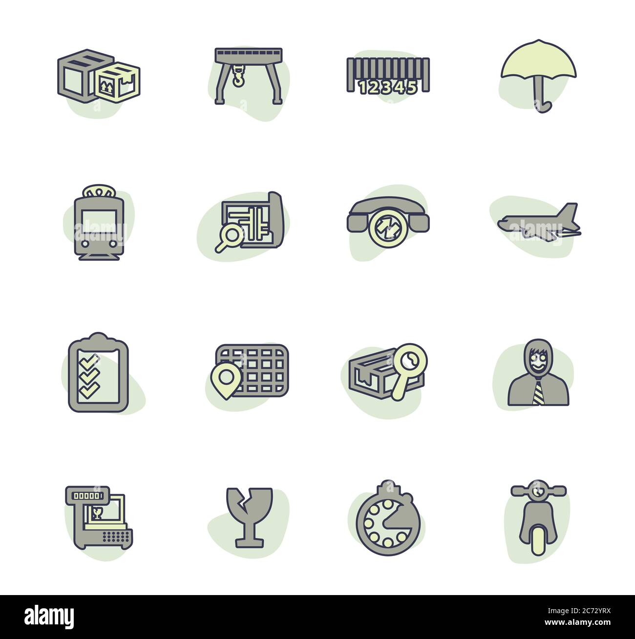 Logistic icons set Stock Vector Image & Art - Alamy