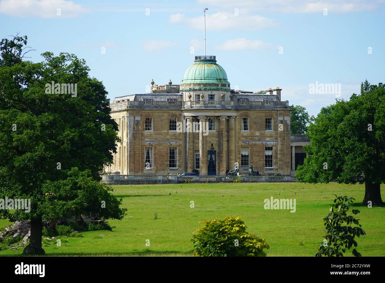 Tyringham Hall Stock Photo Alamy