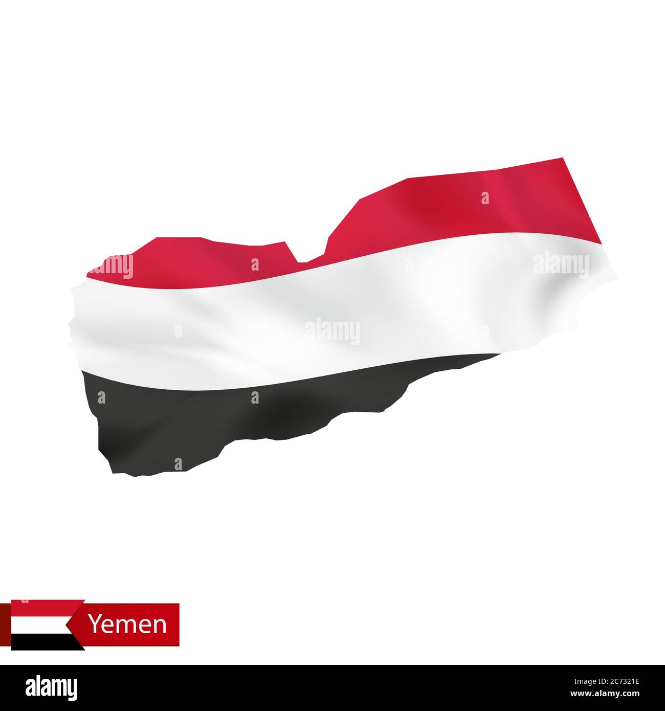 Yemen Flag Map Yemen National Flag/map/territory Stock Illustration