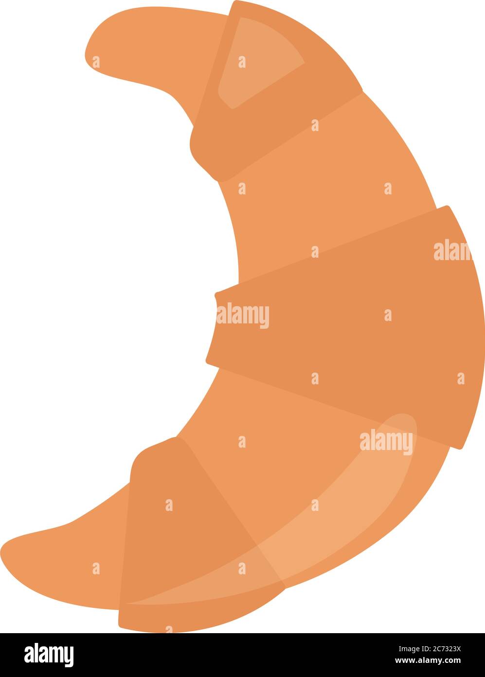 bread croissant menu bakery food product vector illustration flat style ...