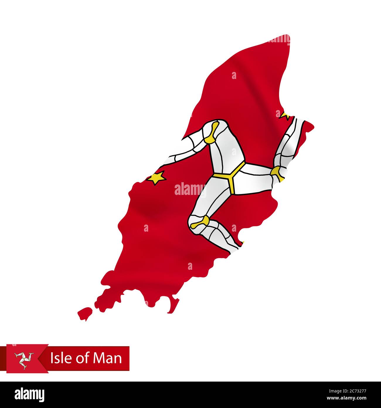 Isle of Man Waving Flag Isle of Man Waving Flag