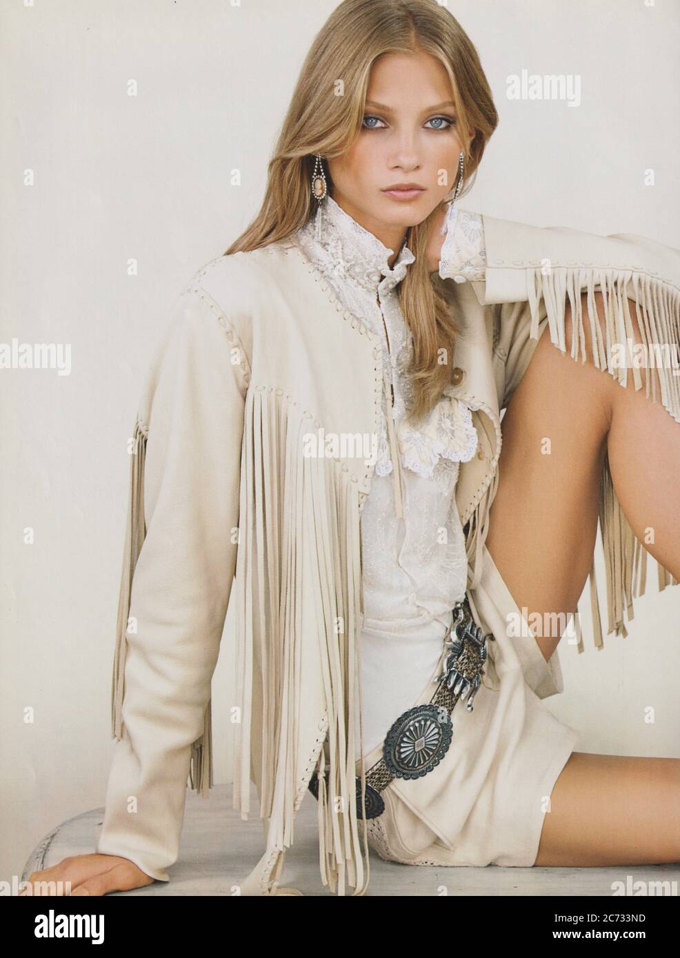 poster advertising Ralph Lauren fashion house with Anna Selezneva in paper  magazine from 2011, advertisement, creative Ralph Lauren advert from 2010s  Stock Photo - Alamy