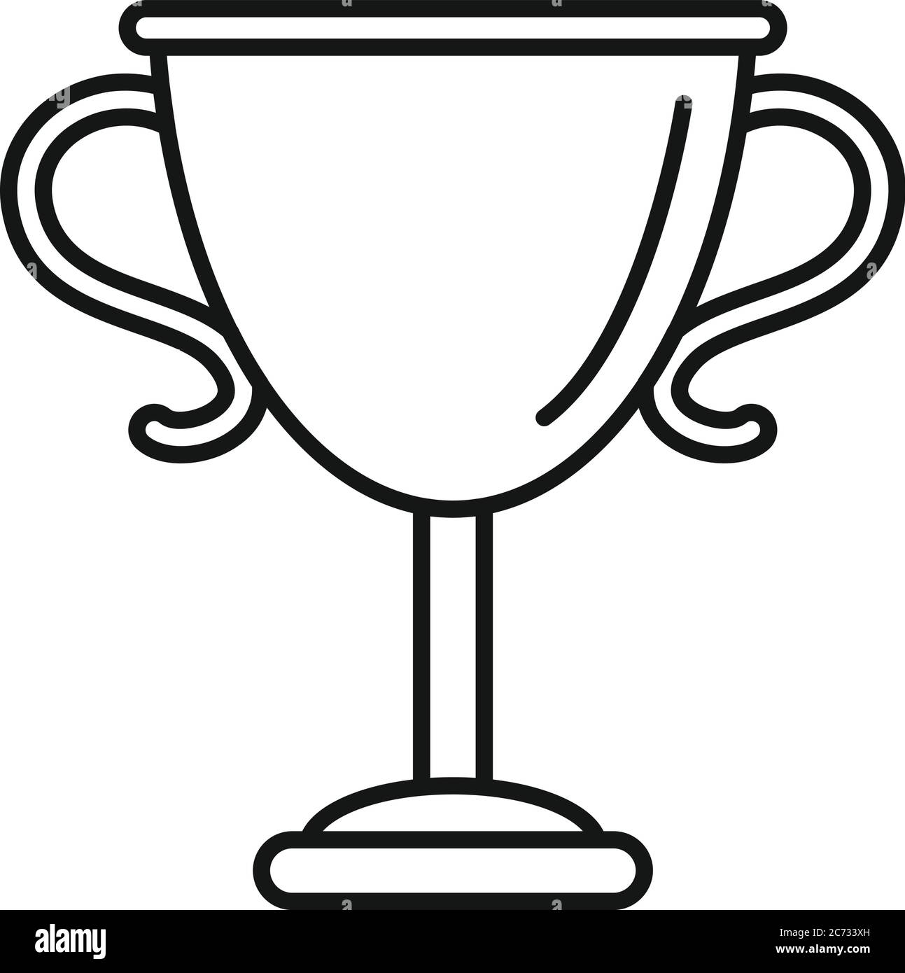 Gold success cup icon. Outline gold success cup vector icon for web ...