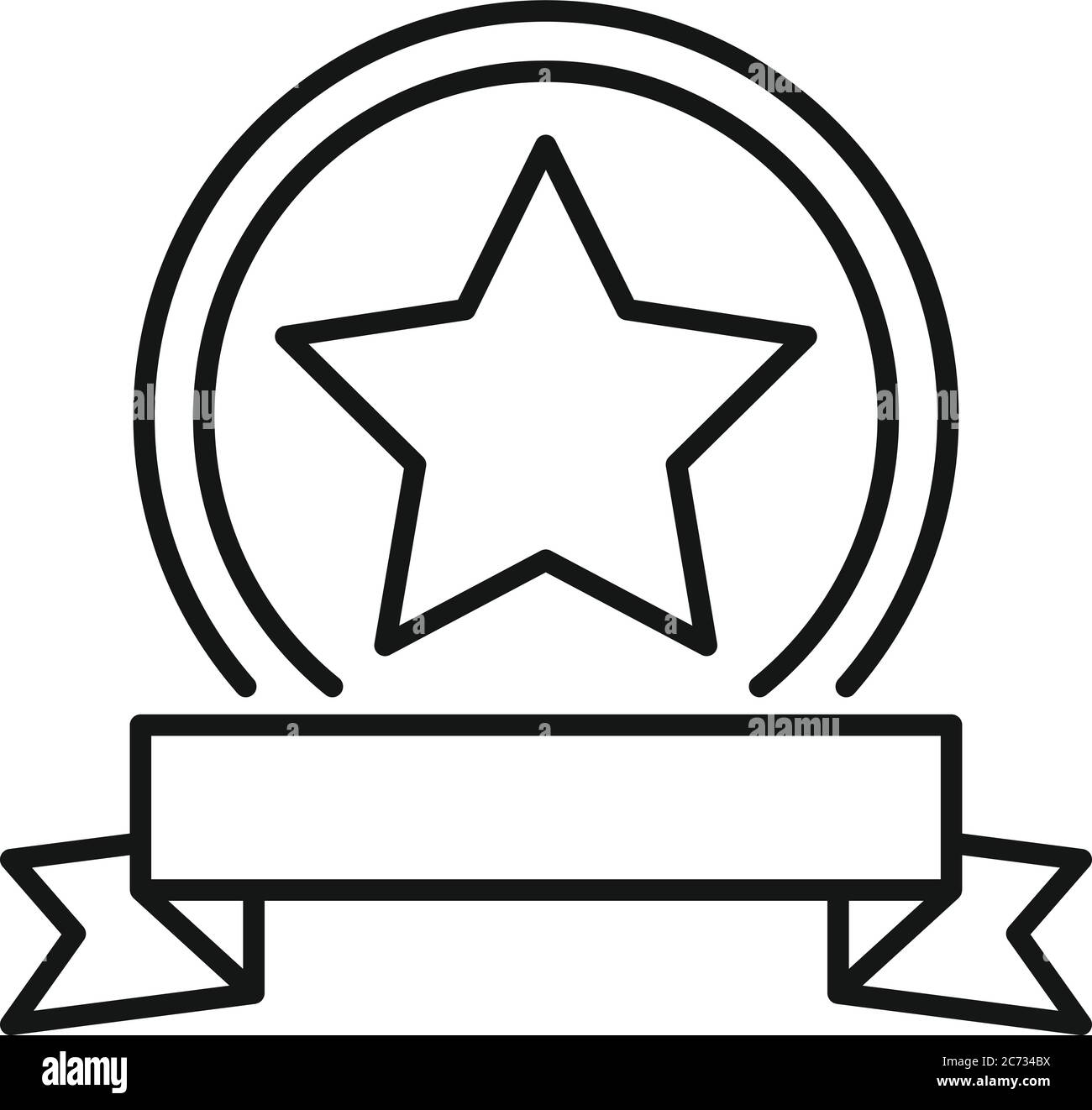 Excellence Emblem Icon Outline Excellence Emblem Vector Icon For Web Design Isolated On White Background Stock Vector Image Art Alamy