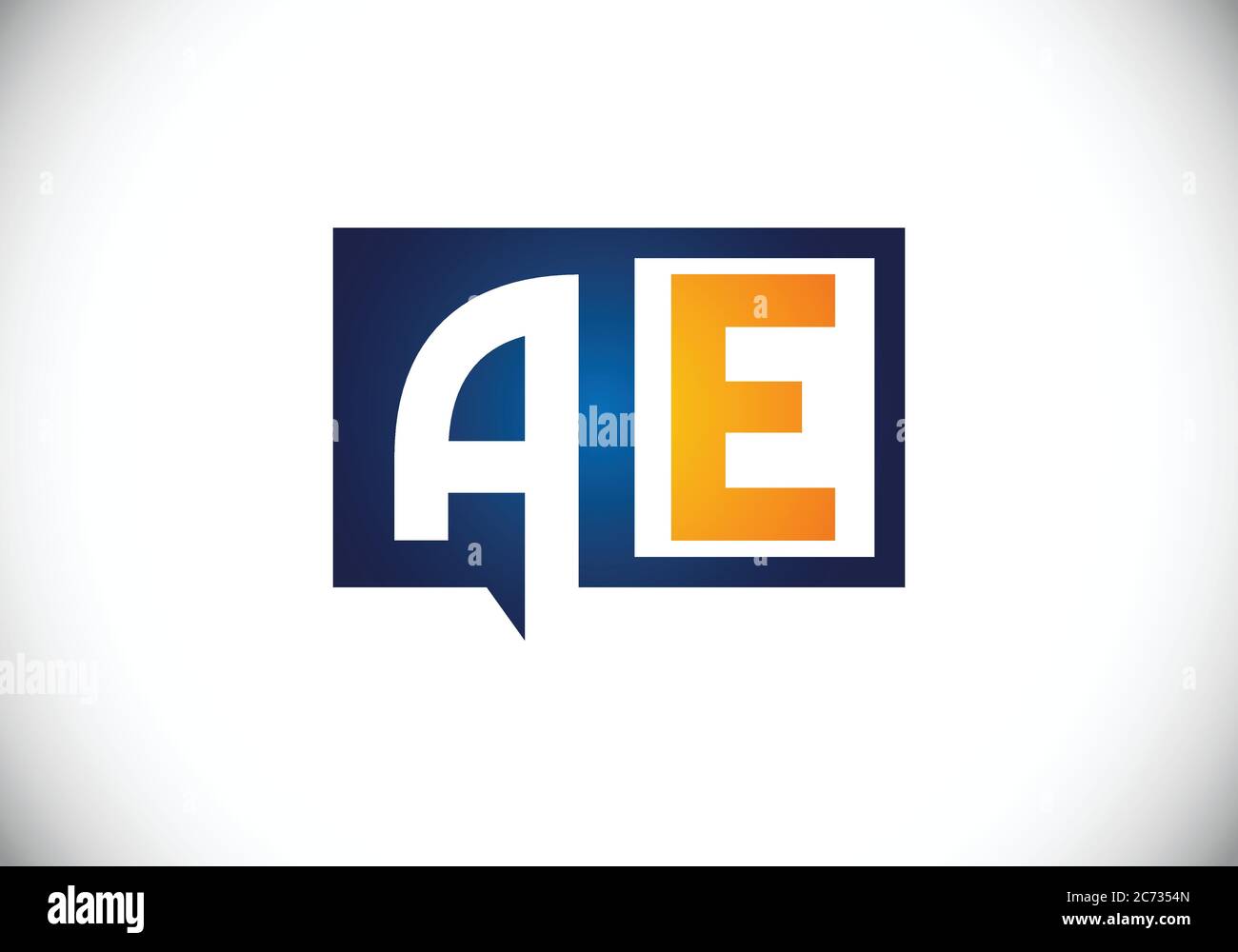 Initial Monogram Letter A E Logo Design Vector Template. A E Letter ...
