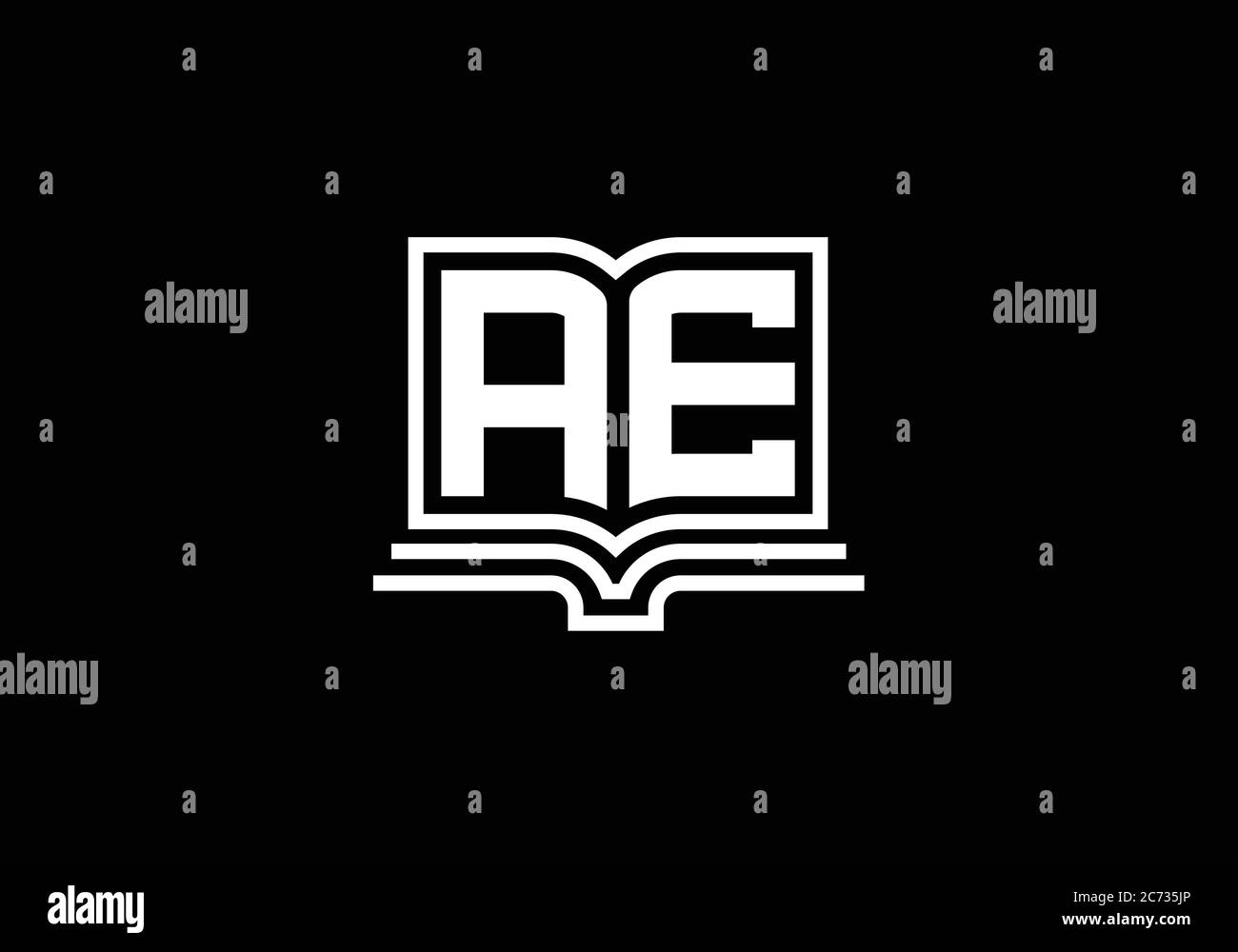 Initial Monogram Letter A E Logo Design Vector Template. A E Letter ...