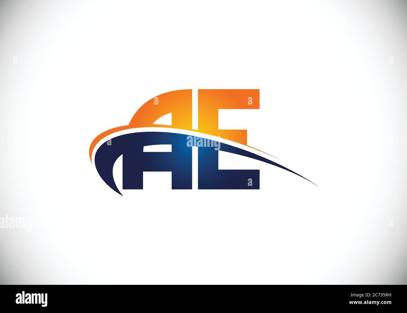 Initial Monogram Letter A E Logo Design Vector Template. A E Letter ...