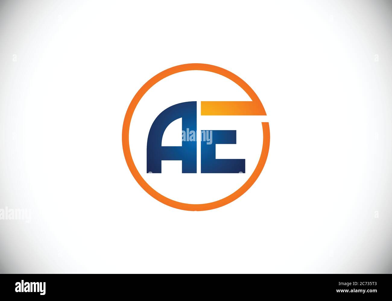 Initial Monogram Letter A E Logo Design Vector Template. A E Letter ...