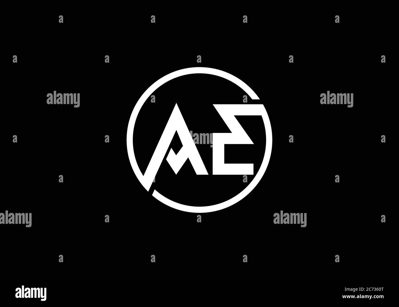 Initial Monogram Letter A E Logo Design Vector Template. A E Letter ...