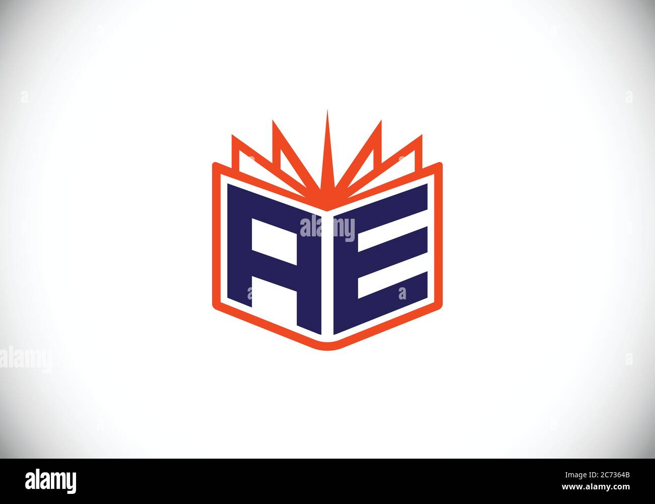 Initial Monogram Letter A E Logo Design Vector Template. A E Letter ...