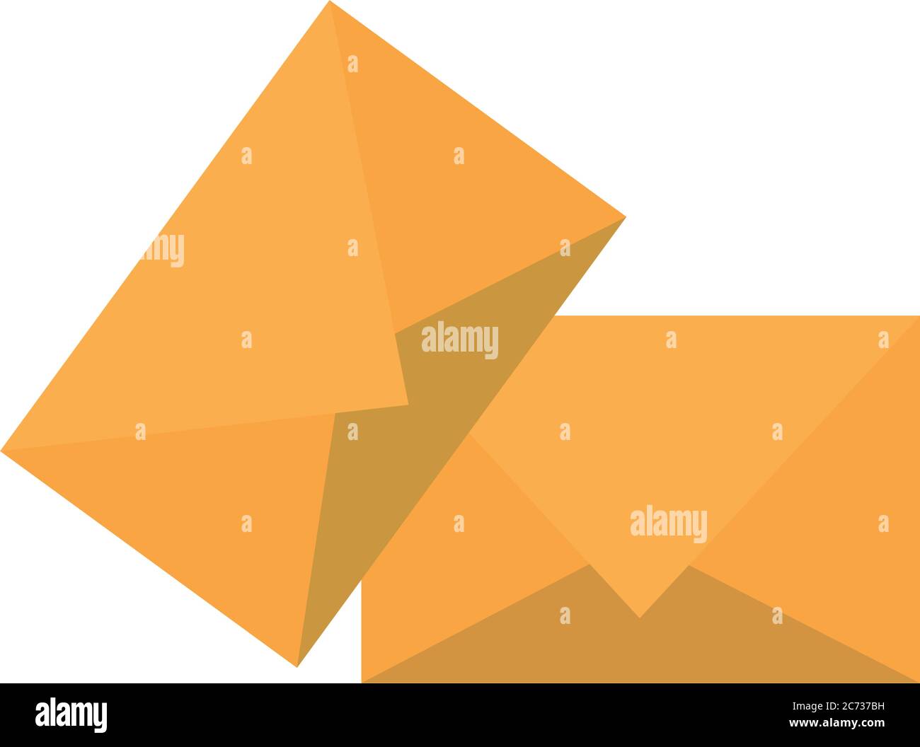 envelope messasge office supply stationery work flat style icon vector ...
