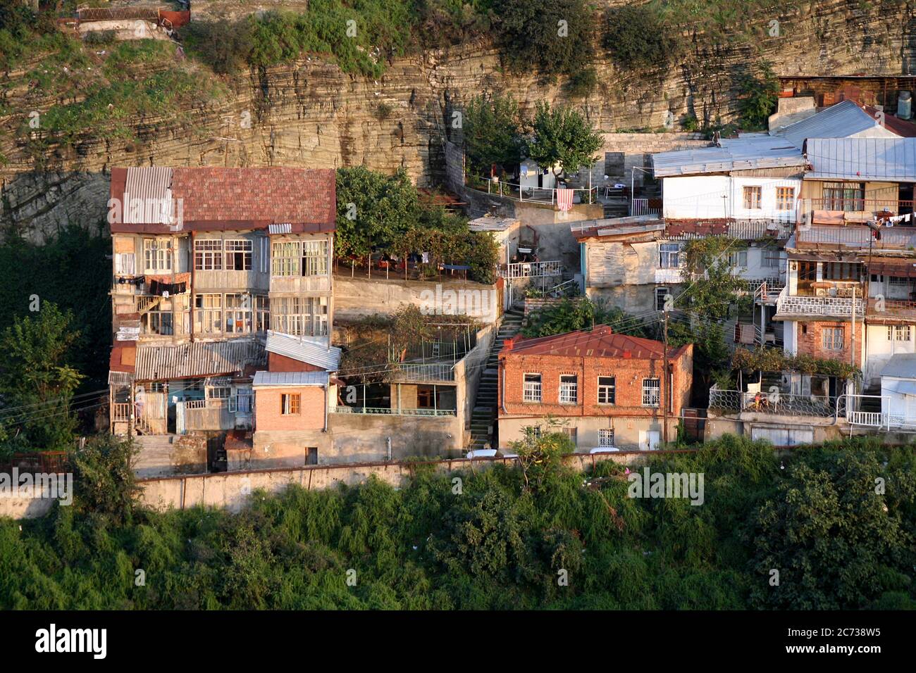 old houses at Tbilisi in Stock Photo Alamy