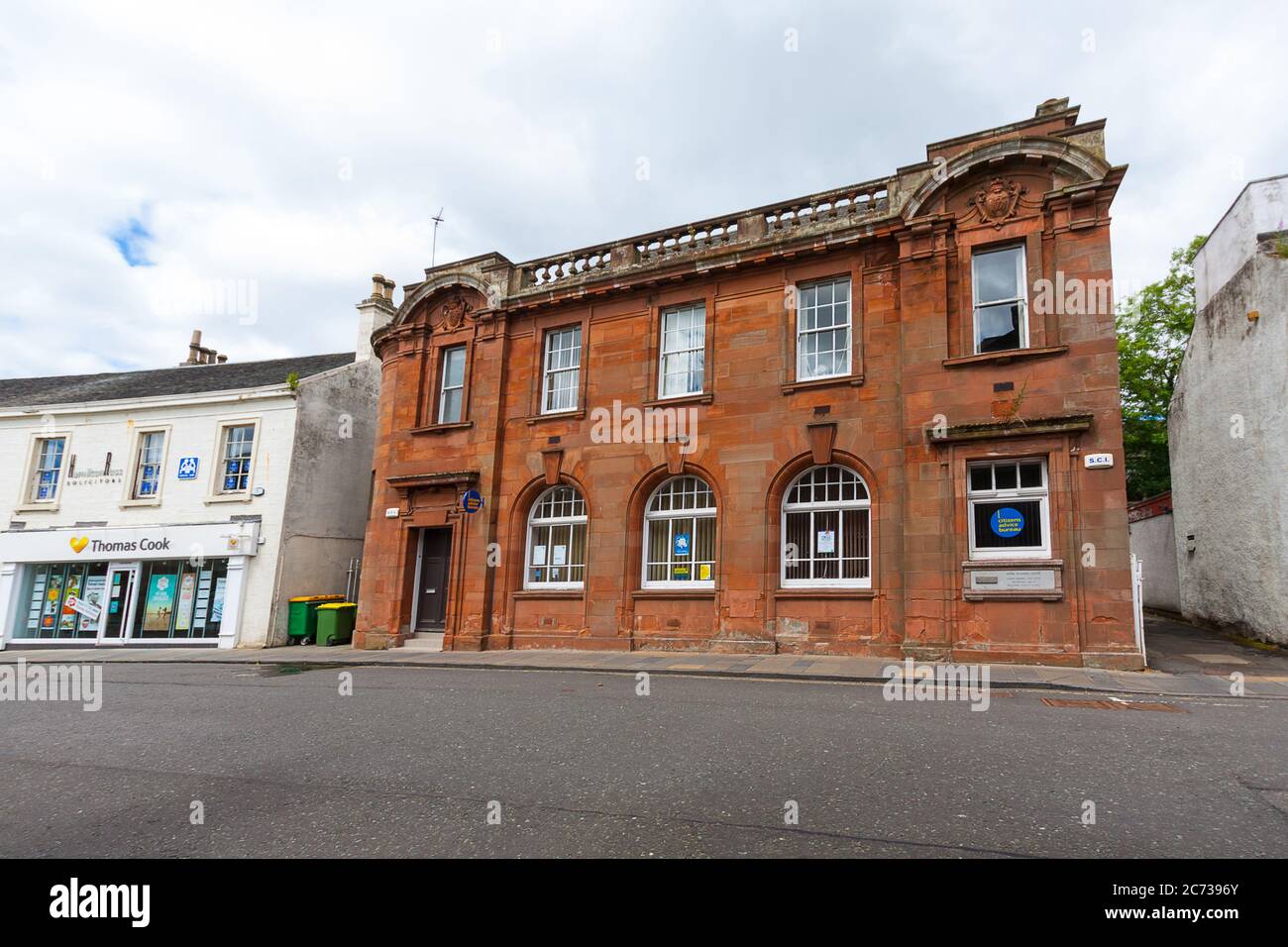 Streets of Airdrie in Scotland, North Lanarkshire, UK Stock Photo Alamy