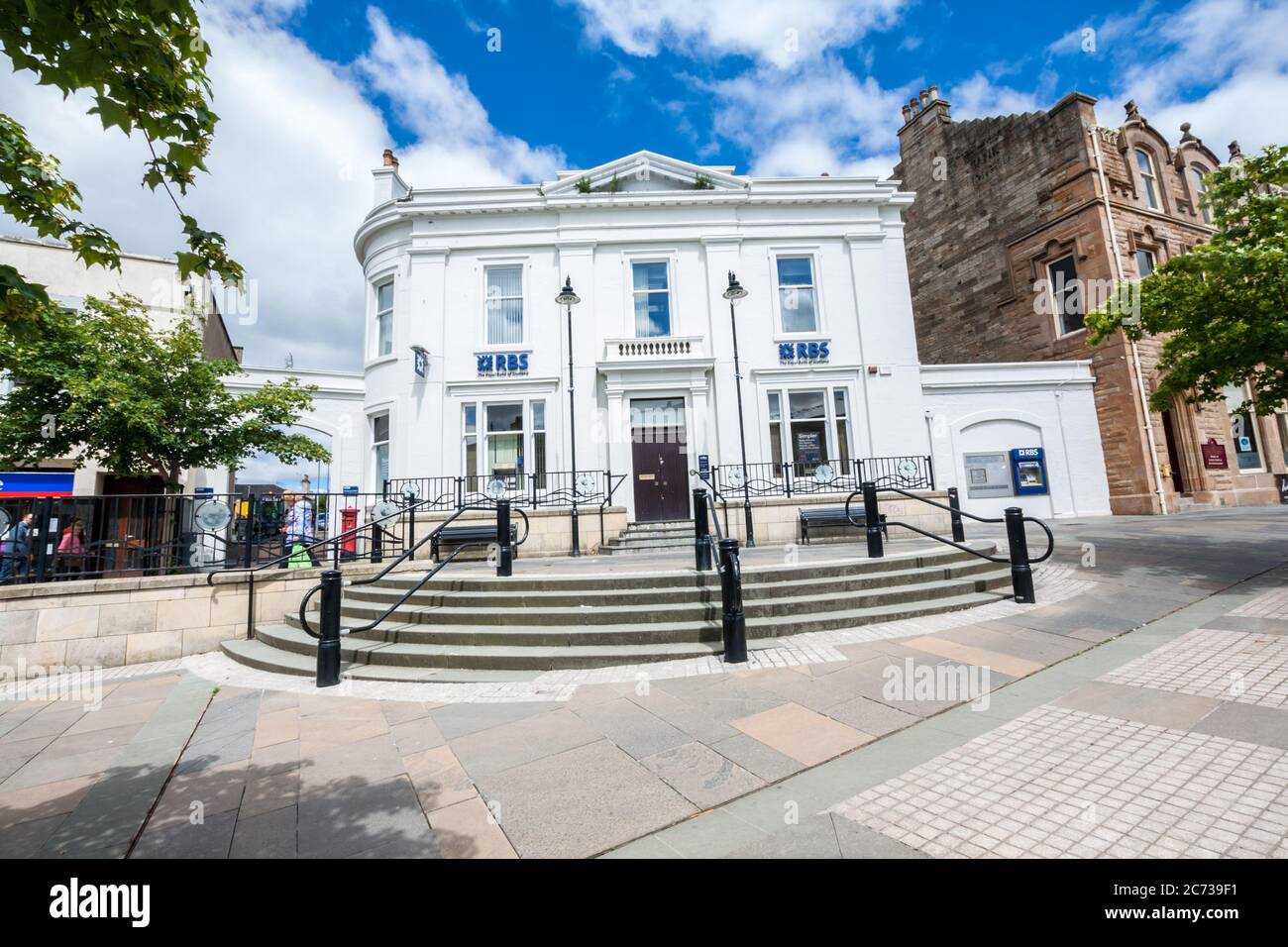 Streets and architecture in Airdrie, Scotland, UK Stock Photo Alamy