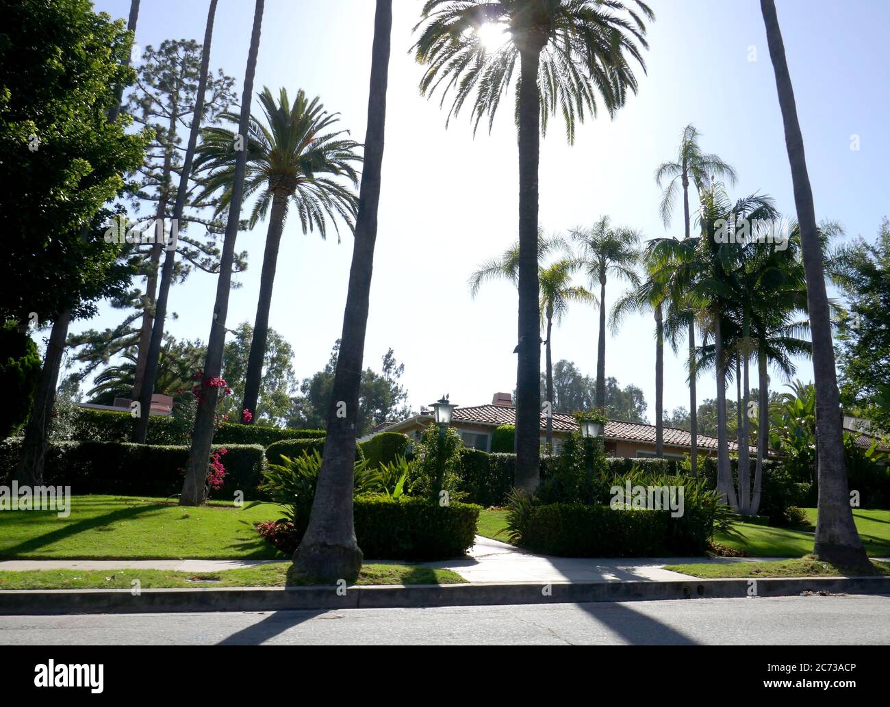 Beverly Hills, California, USA 13th July 2020 A general view of atmosphere  of Bungalows at Beverly Hills Hotel, whose guests include Elizabeth Taylor,  Howard Hughes, John F. Kennedy, Charlie Chaplin, Marilyn Monroe,