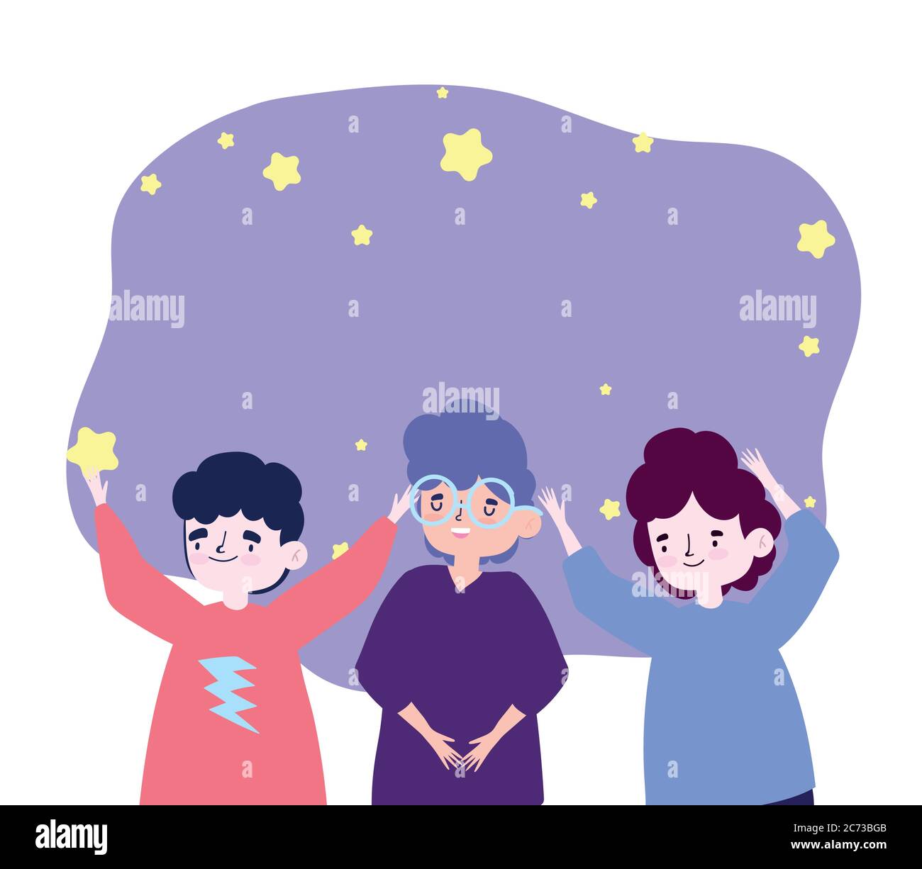 group of men together to celebrate a special event vector illustration ...