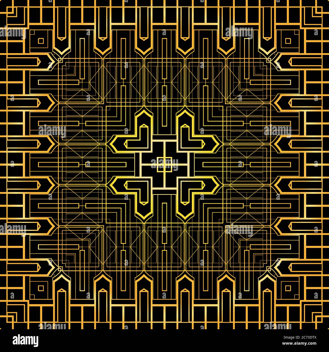 Seamless luxurious gold vintage texture luxury style. Vector background ...