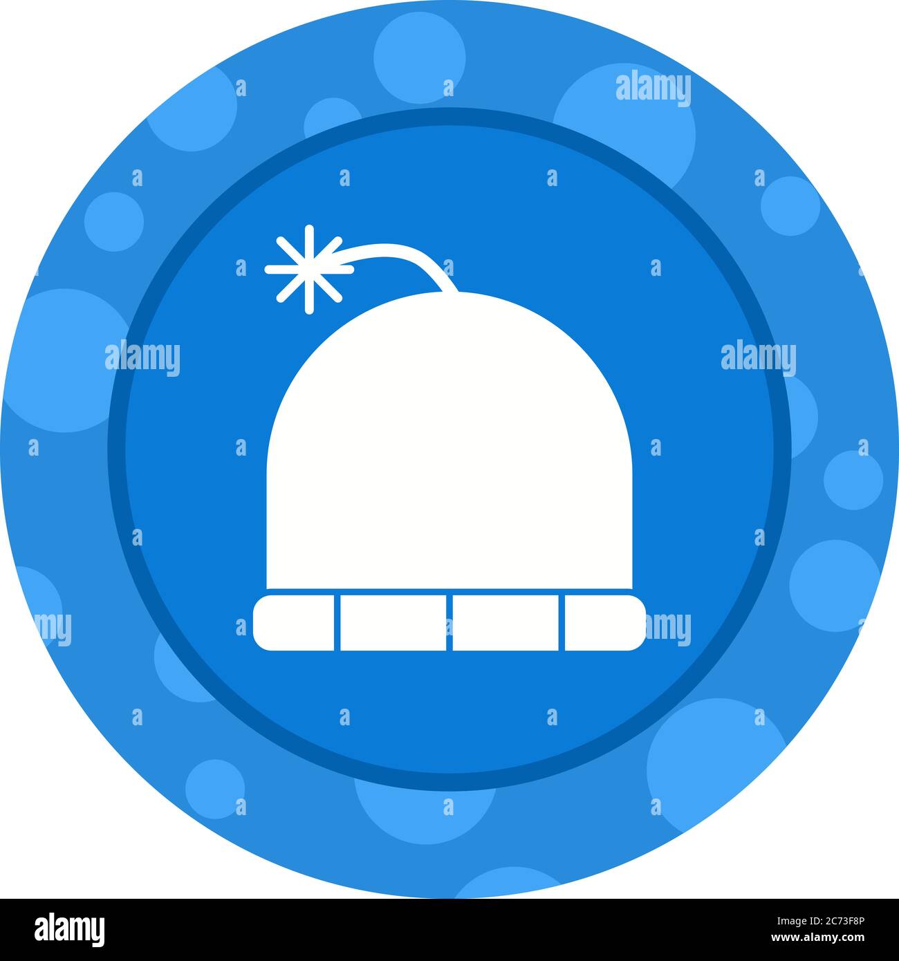 Unique Winter Cap Vector Glyph Icon Stock Vector