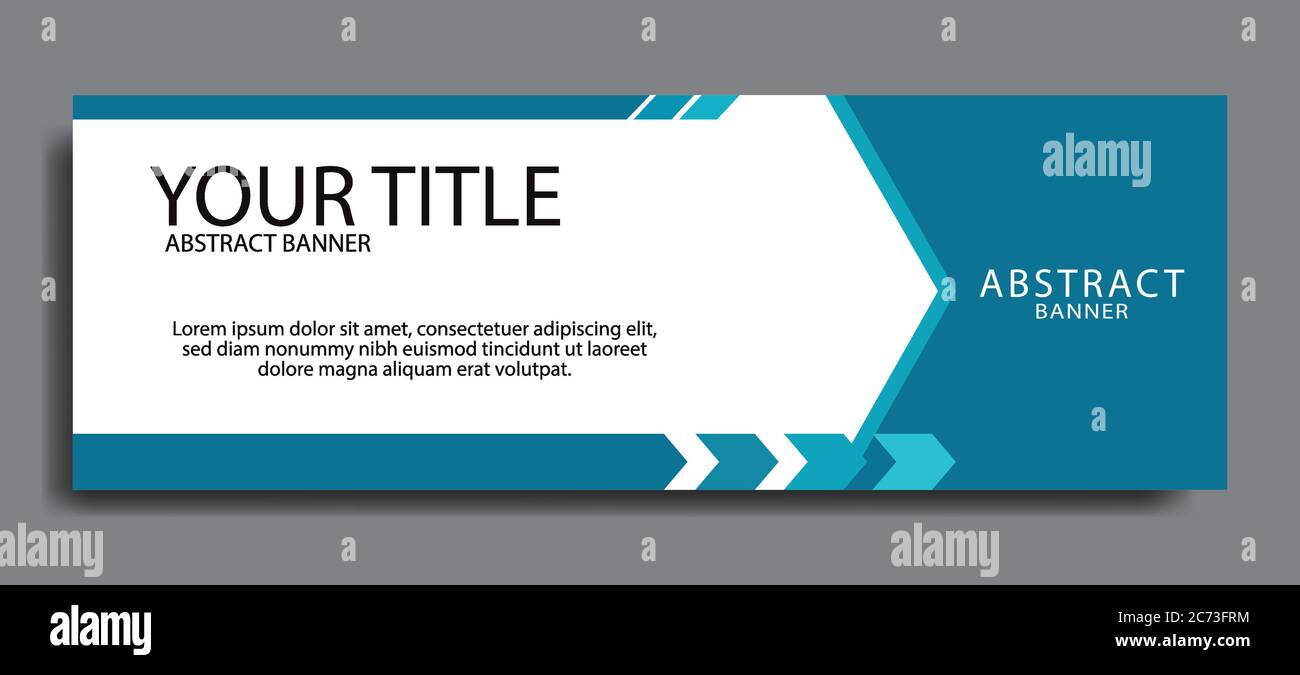 Standard size elegant blue web banners for sale. Design template vector Stock Vector