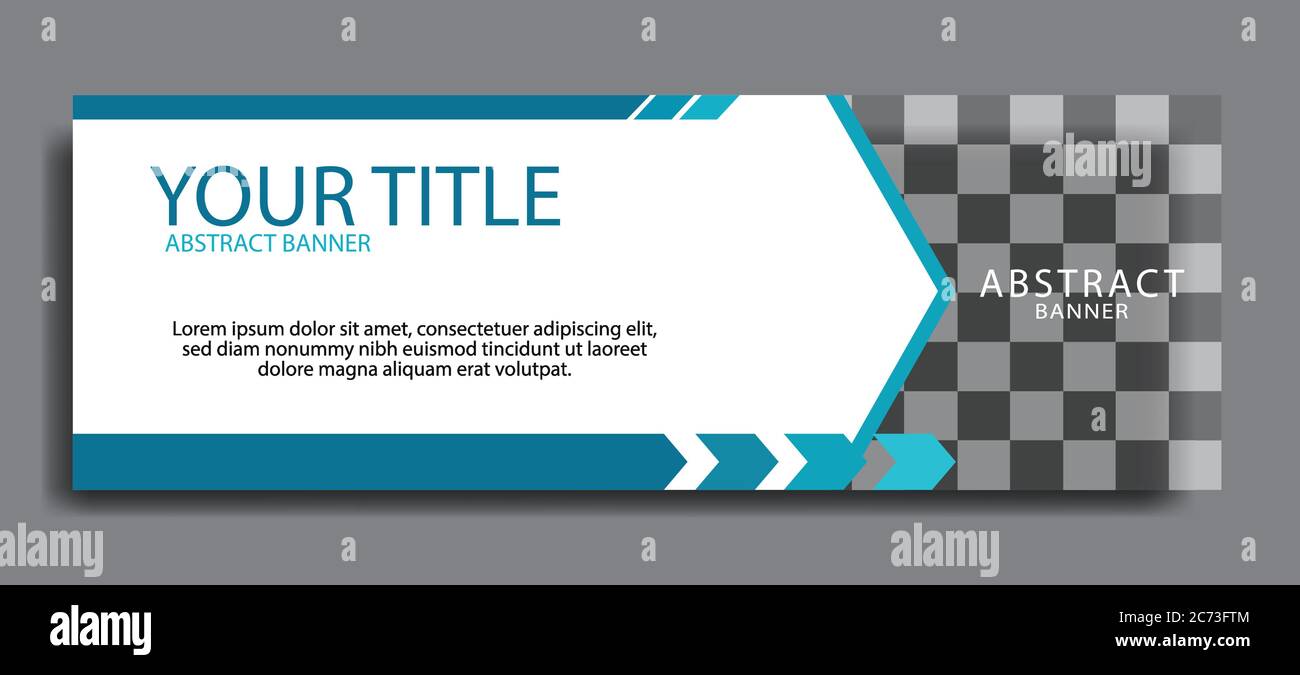 Standard size elegant blue web banners for sale. background for photo layout. Design template vector Stock Vector
