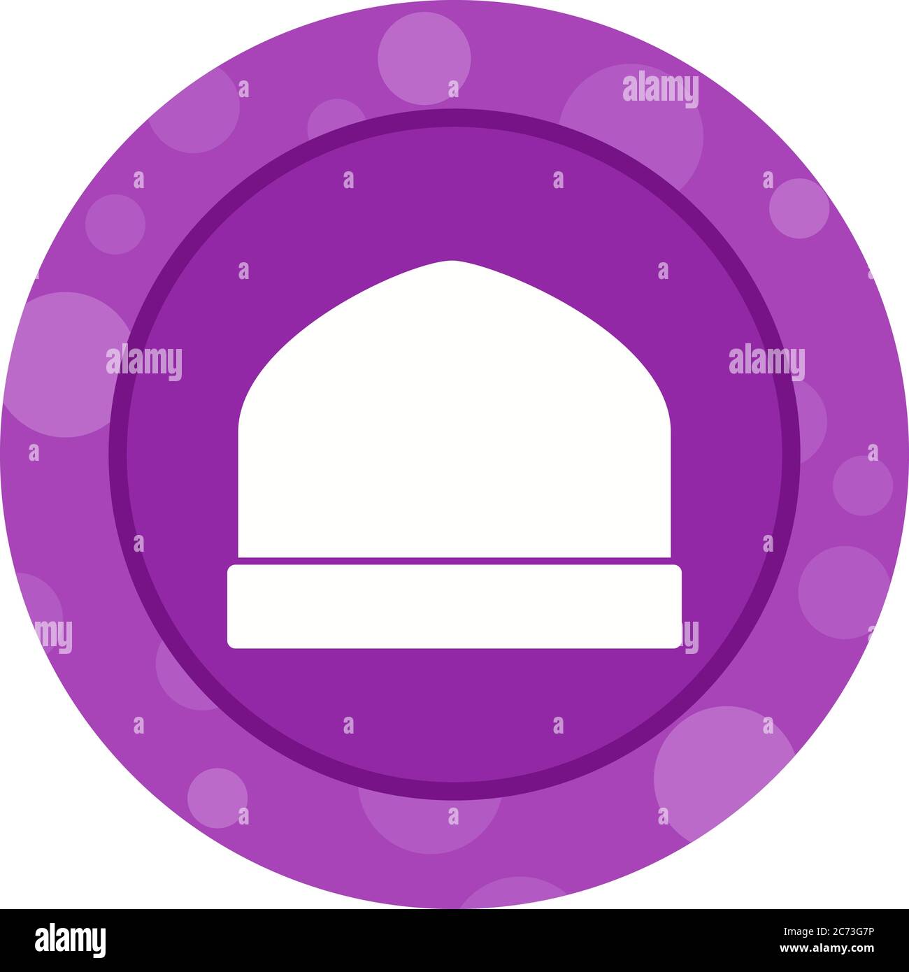 Unique Knitted Cap Vector Glyph Icon Stock Vector