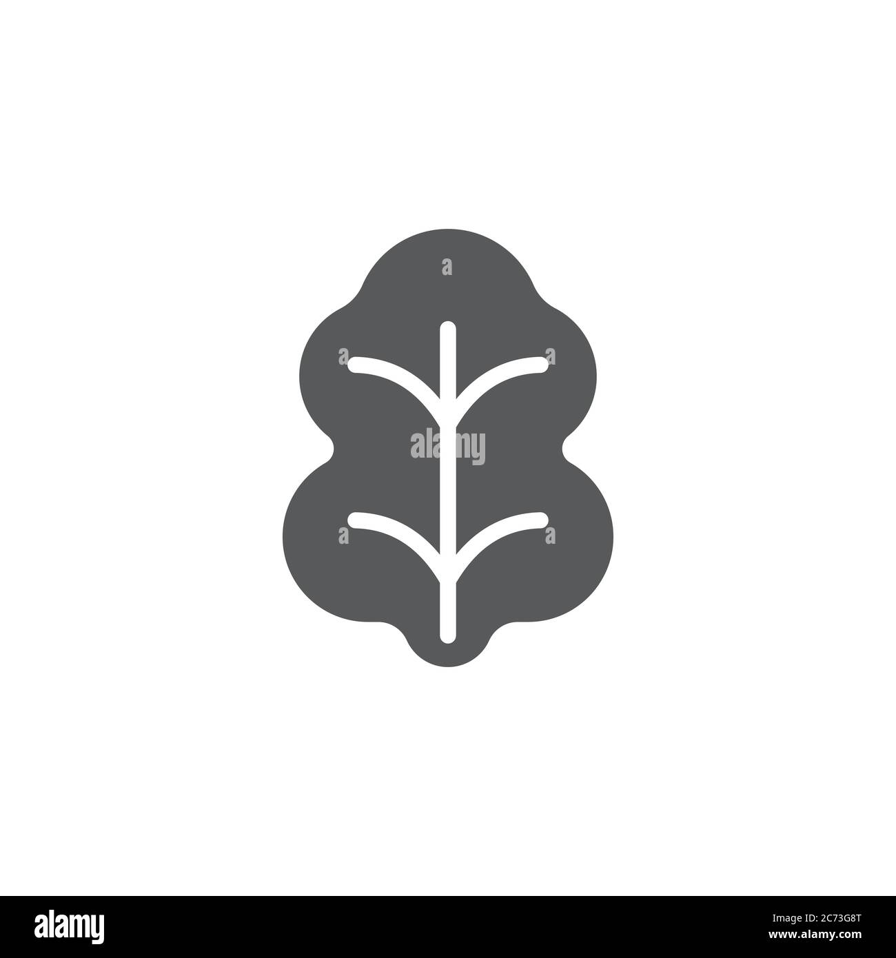 Cabbage leaves vector icon symbol vegetables isolated on white background Stock Vector