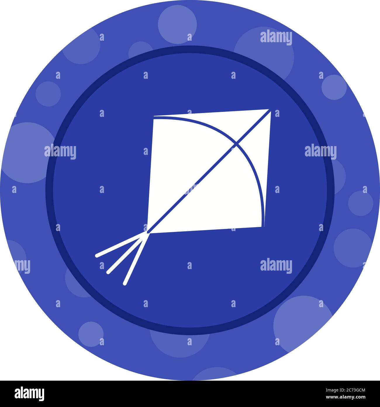 Unique Kite Vector Glyph Icon Stock Vector