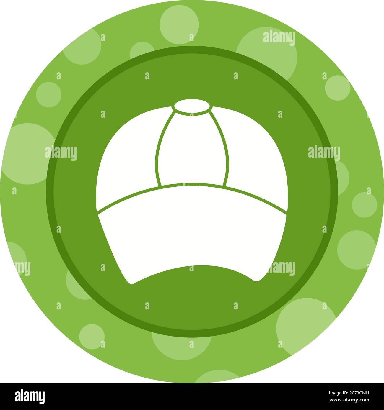 Unique Cap Vector Glyph Icon Stock Vector