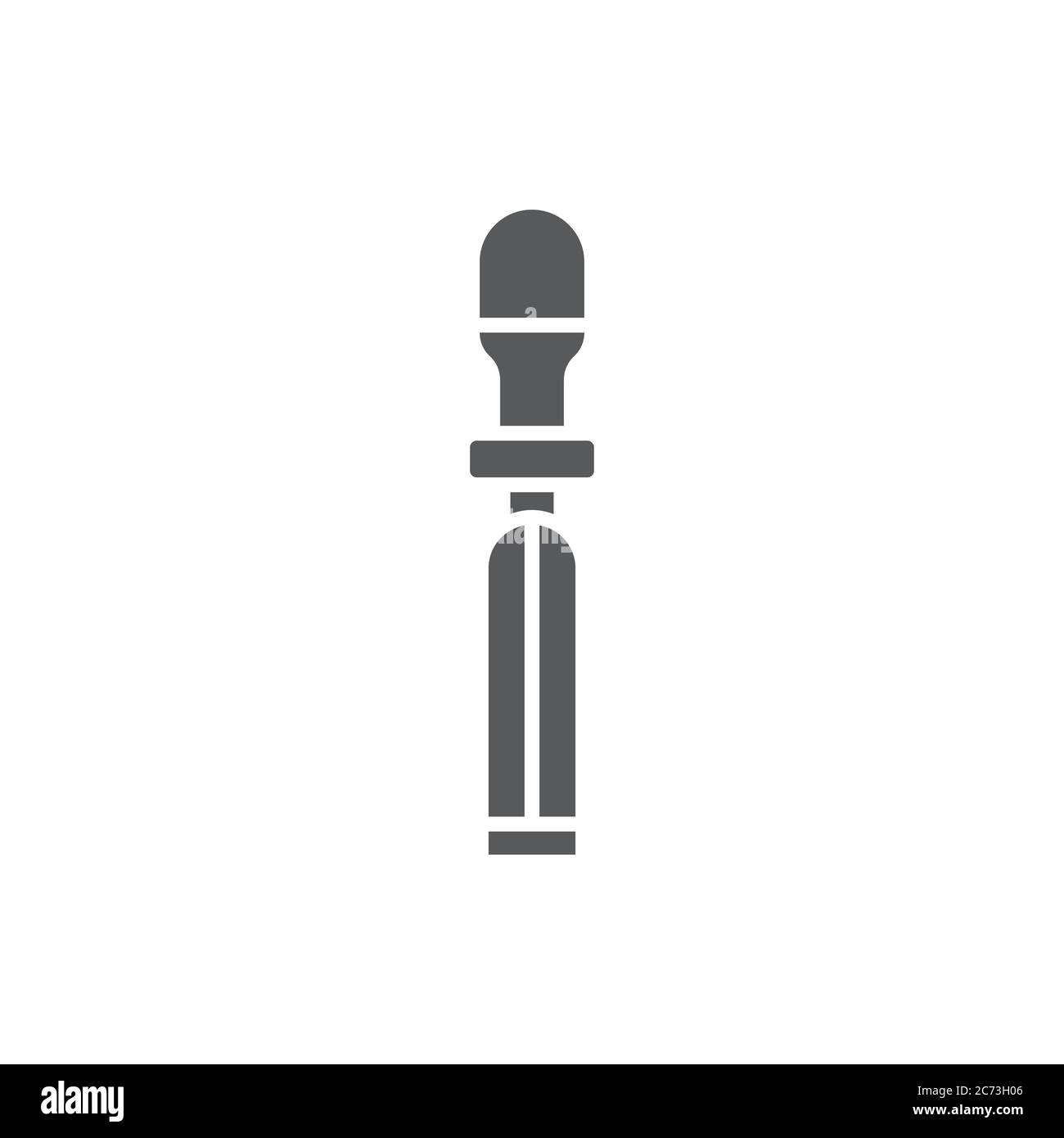Carpenter chisel vector icon symbol isolated on white background Stock Vector