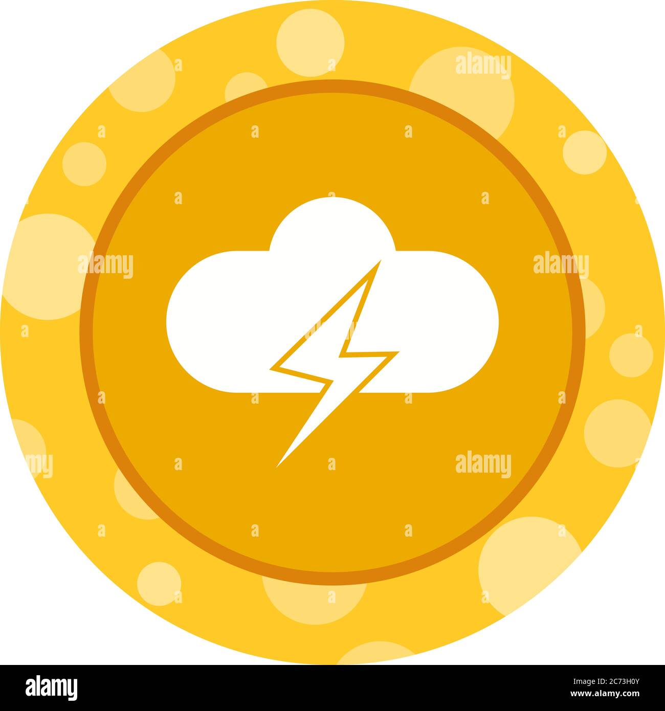 Unique Cloud Vector Glyph Icon Stock Vector Image & Art - Alamy