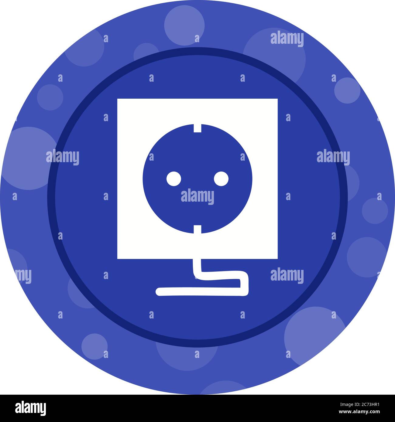 Unique Socket Vector Glyph Icon Stock Vector