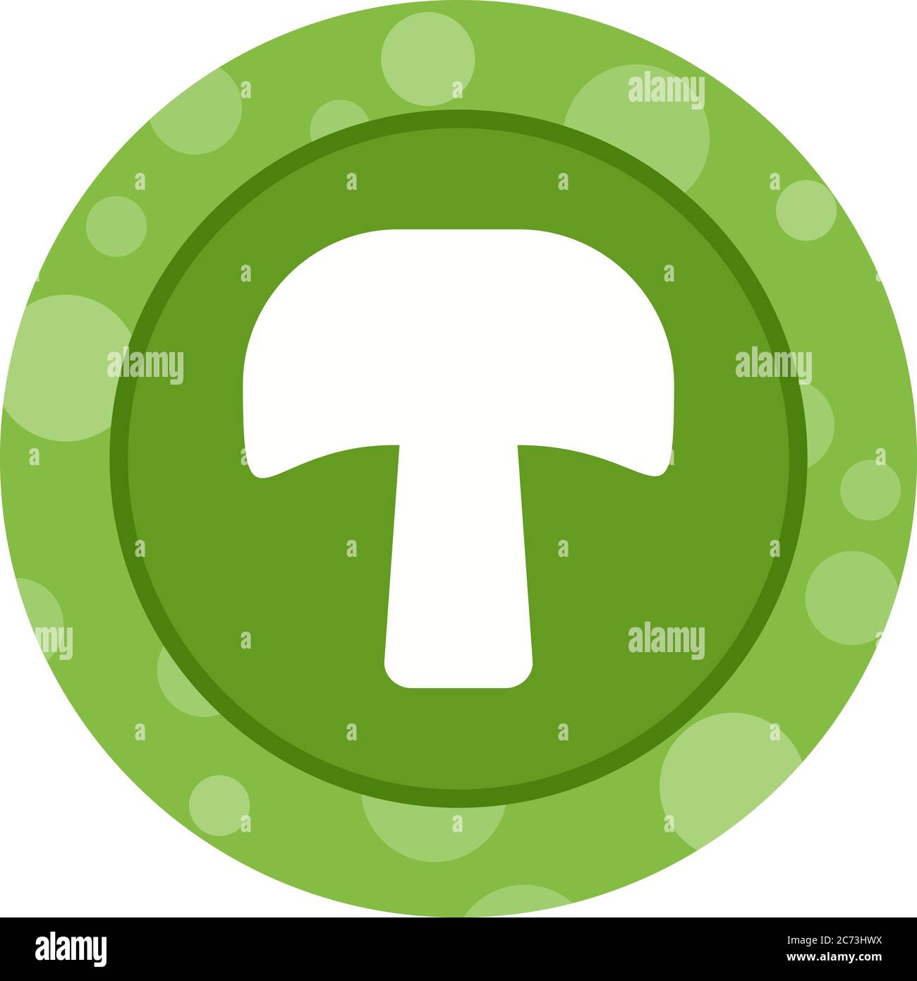 Unique Mushroom Vector Glyph Icon Stock Vector