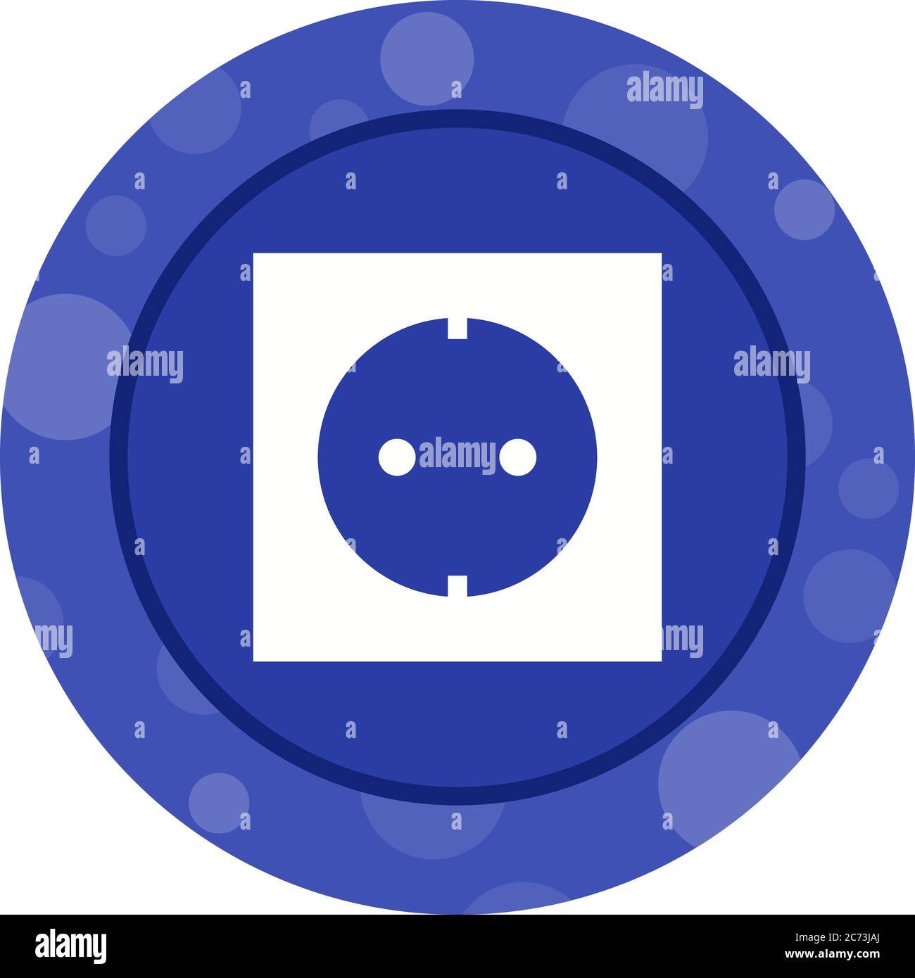 Unique Socket Vector Line Icon Stock Vector