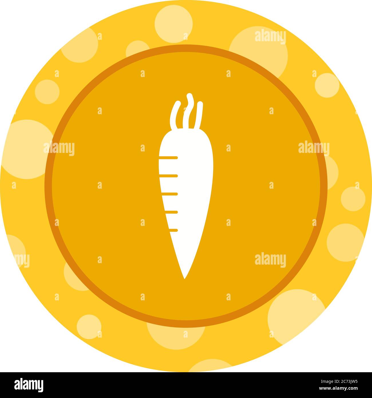 Unique Radish Vector Glyph Icon Stock Vector